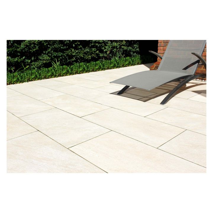 Vitripiazza Cava Quartz Lucio Porcelain Paving Slabs 600 x 600 x 20mm Pack of 2