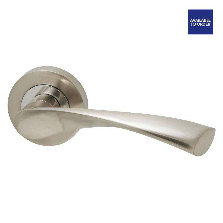 Solar Chrome Nickel Privacy Door Handle Pack 