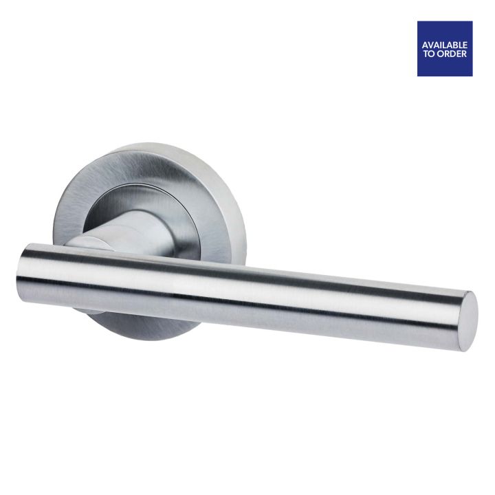 Hyperion Satin Chrome Privacy Door Handle Pack 