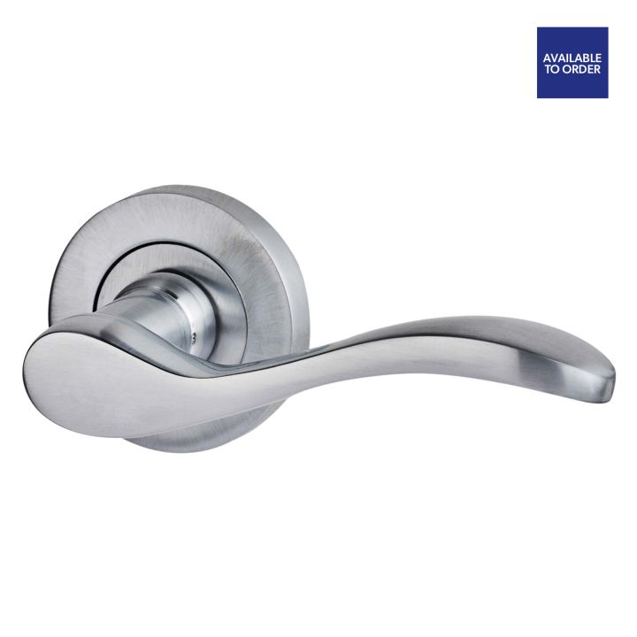 Ariel Satin Chrome Door Handle Pack