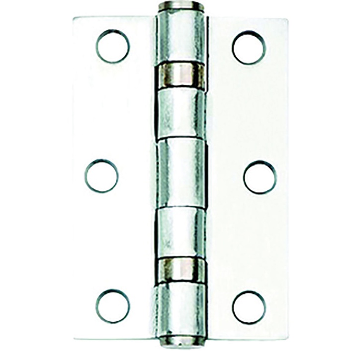 Ball Bearing Butt Hinges Satin Chrome 76mm Pack 2