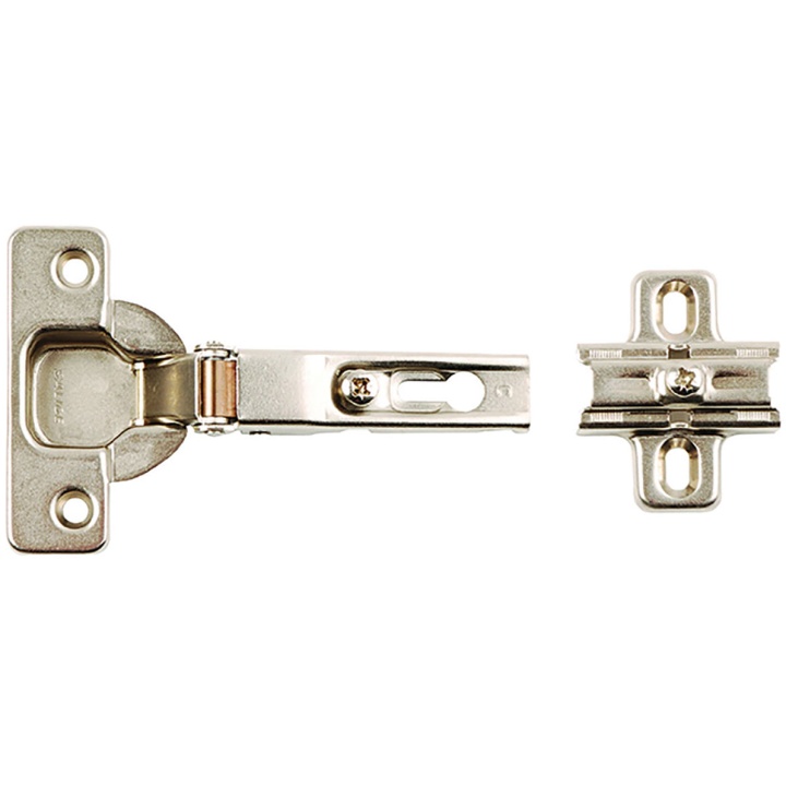 Sprung 90° Cabinet Hinges Silver 35mm Pack 2