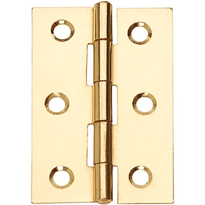 Butt Hinges Brass Plated 76mm Pack 2