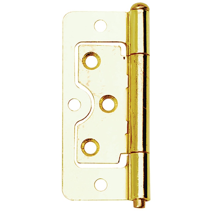 Flush Hinges Brass Plated 50mm Pack 2