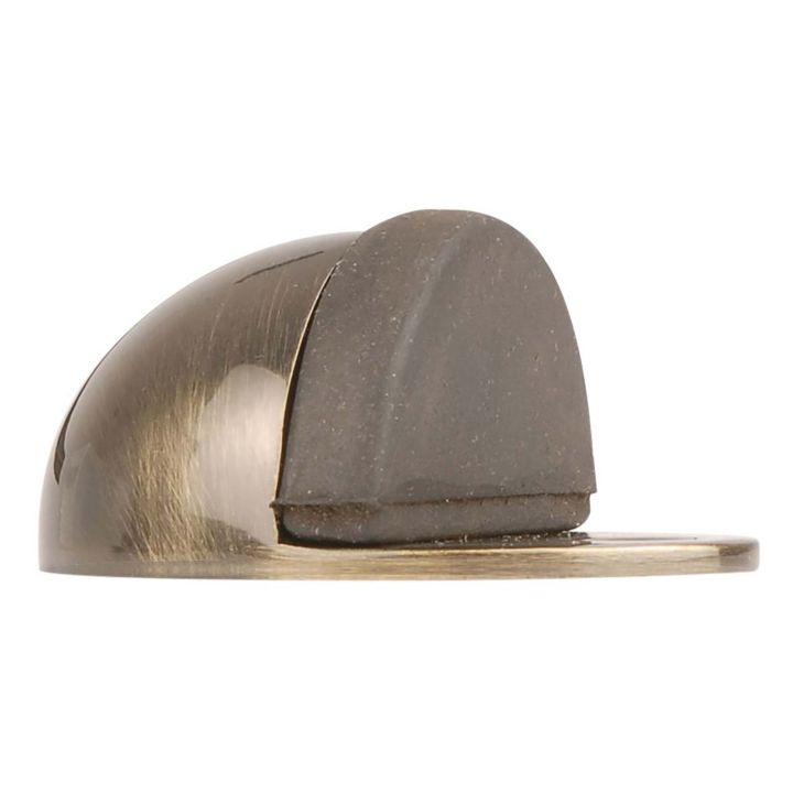 Oval Door Stop 44 x 51mm Antique Brass 