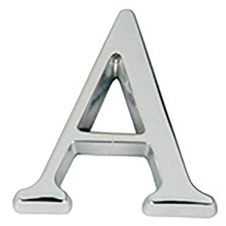 Letter A Polished Chrome 76mm