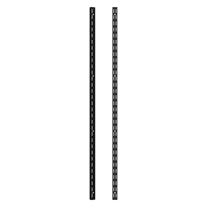 Twin Slot Shelving Upright Matt Black
