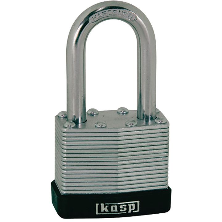 Kasp Padlock Long Shackle Laminated 40mm