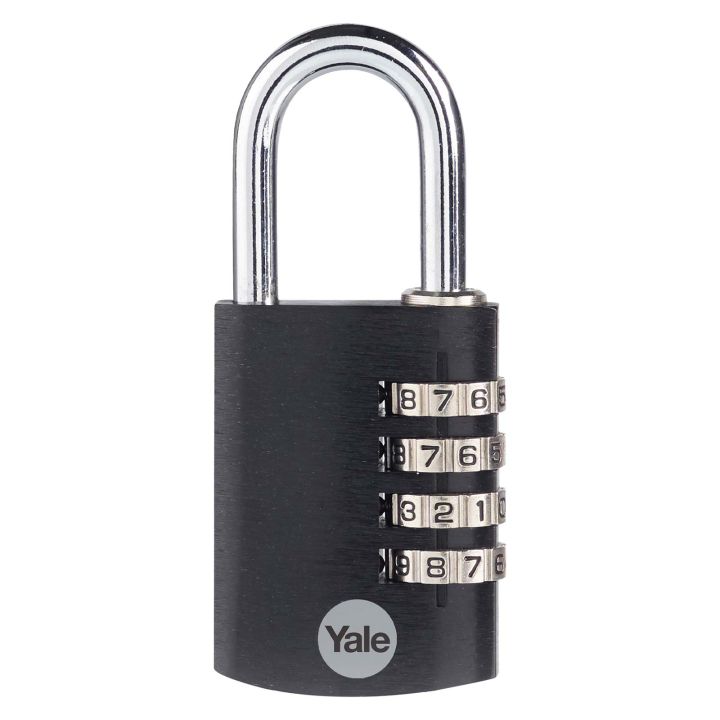 Yale Black Aluminium Combination Padlock 38mm