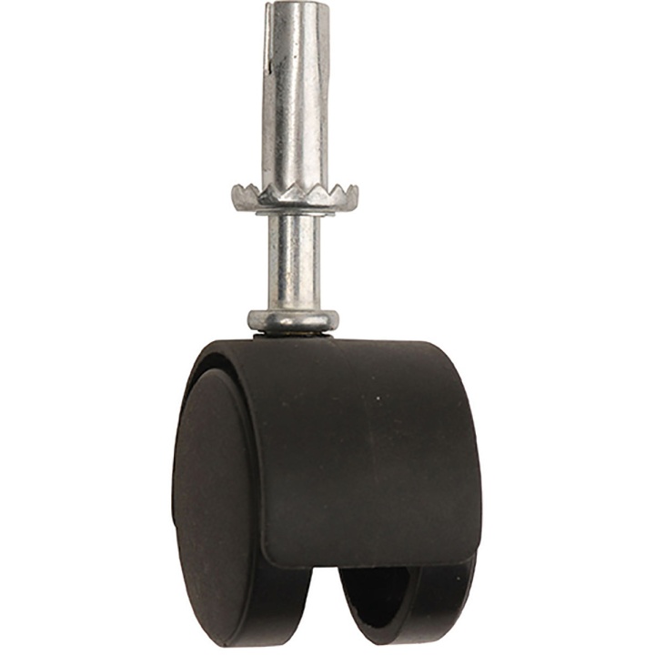 Peg Type Castor Black Pack 4