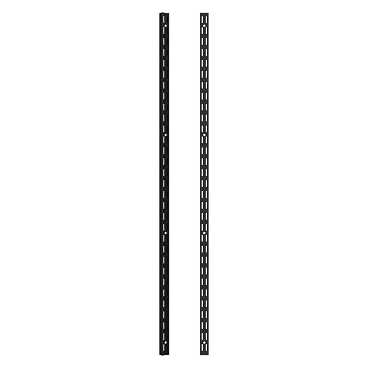 Matt Black Twinslot Shelving Upright 16.75"