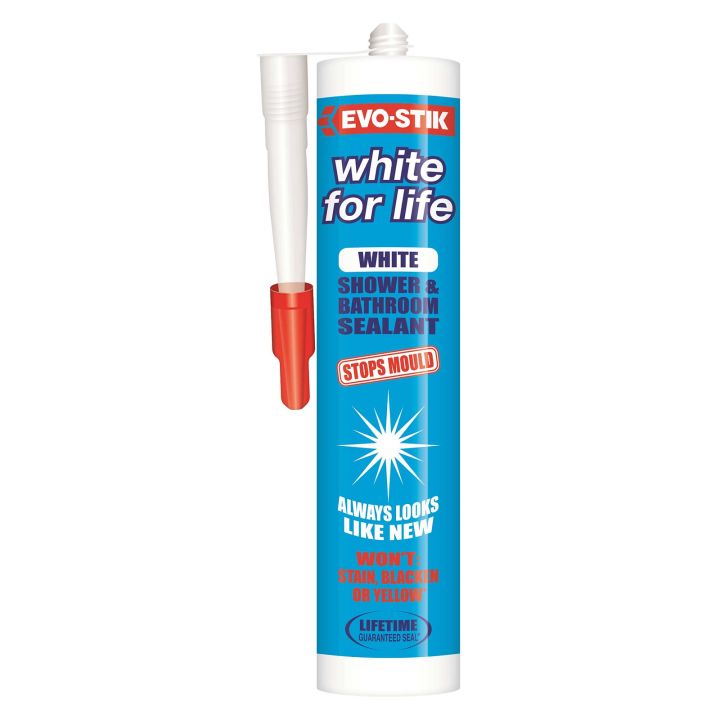 EVO-STIK White for Life Shower & Bathroom Sealant White 290ml 