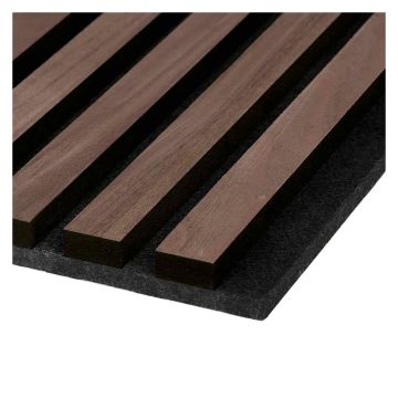 Premium Walnut Acoustic Panel 2440 x 605 x 22mm