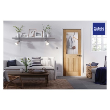 Belize Glazed Unfinished Oak Doors