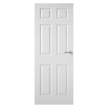 6 Panel Smooth Internal Fire Door FD30 1981 x 762 x 44mm (6'6" x 2'6")