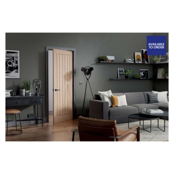 Belize Pre-Finished Oak FD30 Fire Doors