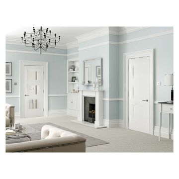 Amsterdam Primed White FD30 Fire Door 