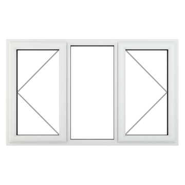 CWG Left & Right Hand Opening Clear Triple Glazed White uPVC Window