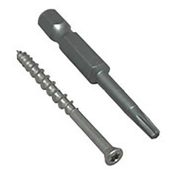 Alchemy Urban Wood Plastic Composite Deck Hidden Fixing Clips Pack of 100 Inc Driver