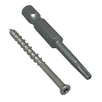 Alchemy Urban Wood Plastic Composite Deck Hidden Fixing Clips Pack of 100 Inc Driver