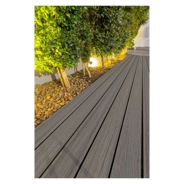 I-Series Composite Starter/Perimeter Deck Board Pewter 25.4 x 135 x 4800mm