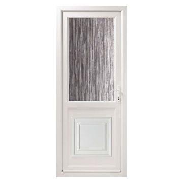 Smart Security Obscure Glazed Left-Hung uPVC Door Set 840 x 2085mm