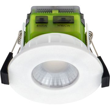 Luceco F Type MK2 Flat Fire Rated Downlight Dim2Warm 4/6W Selectable