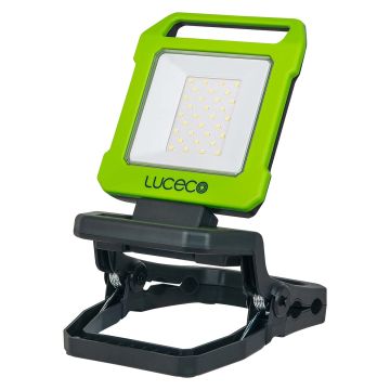 Luceco 9W Rechargeable Folding Clamp Worklight 1000LM 6500K