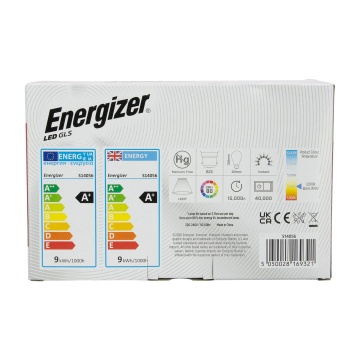 Energizer LED GLS Light Bulbs 806LM B22 Pack of 4