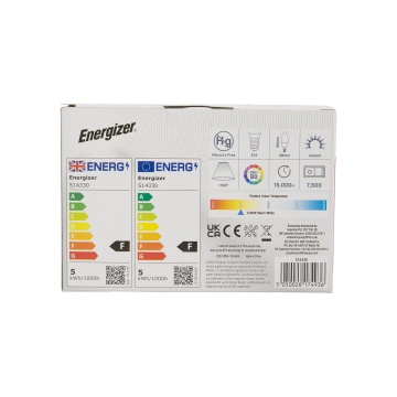 Energizer LED Opal Candle Light Bulbs 470LM SES / E14 Pack of 4