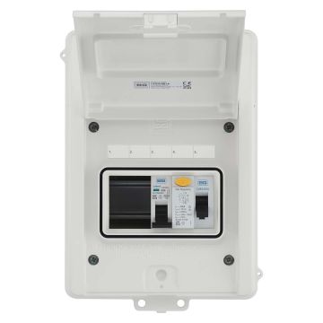 BG Fortress Shower Unit 5 Module 3 Way 63A Type A RCD with 50A MCB
