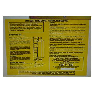 Built In Gas Meter Box White