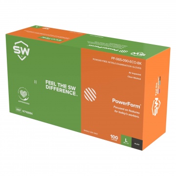 SW PowerForm Disposable Nitrile Gloves Pack of 100