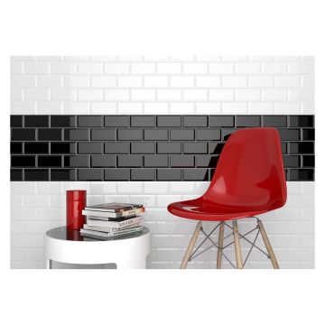 Metro Gloss White Ceramic Wall Tile 100 x 200mm