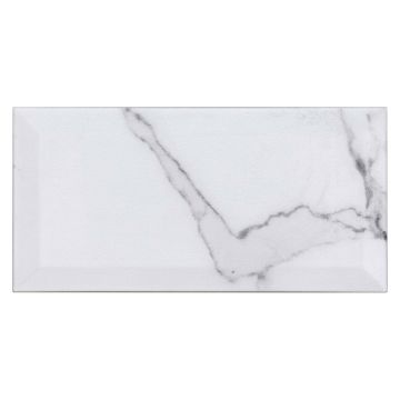 Metro Gloss Calacatta Ceramic Wall Tile 100 x 200mm