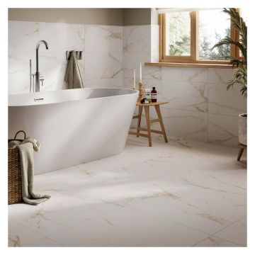 Wiltshire Matt Gold Porcelain Floor & Wall Tile 600 x 600mm