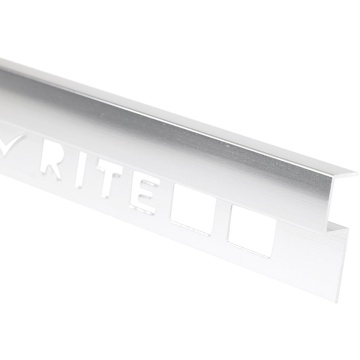 Silver Aluminium Tile Edge Trim 25 x 9mm x 2.4m