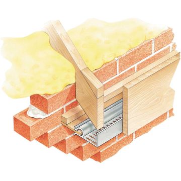 Brown Strip Soffit Ventilator 20mm x 2.4m