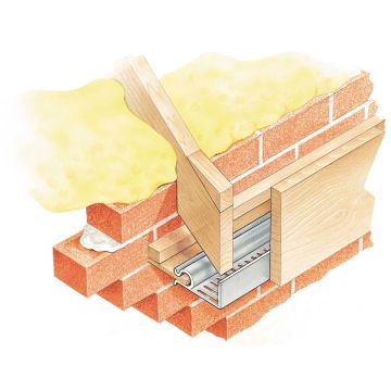 White Strip Soffit Ventilator 20mm x 2.4m