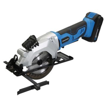 Silverline 18V 115mm Mini Saw With 1 x 2Ah Li-Ion Batteries & Charger