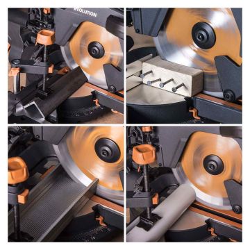 Evolution 255mm Sliding Compound Mitre Saw