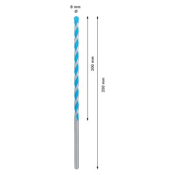 Bosch Expert Multi Construction Bit 8 x 250mm