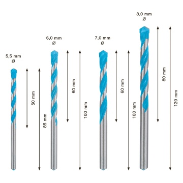 Bosch Expert 4pc Multi Construction Bit Set