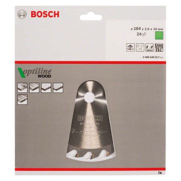 Circular Saw Blade 16 x 184mm 24 Teeth