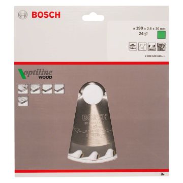 Circular Saw Blade 30 x 190mm 24 Teeth