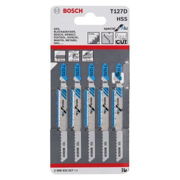 Jigsaw Blades For Alu T127d Pack of 5