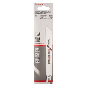 Sabre Saw Blades S922hf Pack 5