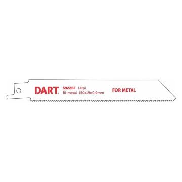 DART S922BF Metal Cutting Reciprocating Saw Blades Pack of 5 