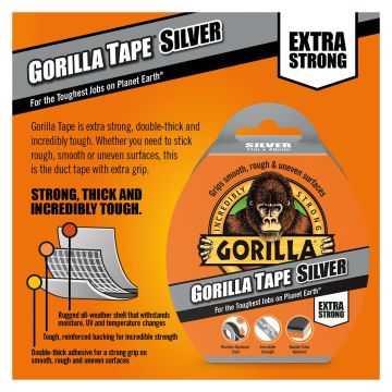 Gorilla Tape Silver 11m