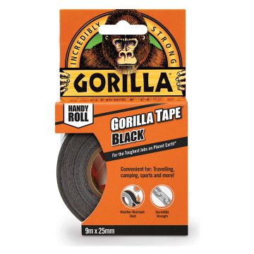 Gorilla Tape Handy Roll Black 9m 